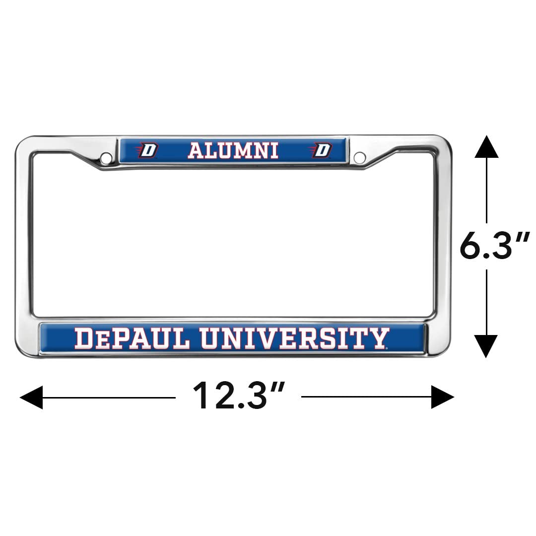 GRAPHICS & MORE DePaul University Alumni Metal License Plate Frame - Full Size, One Size, Durable Design
