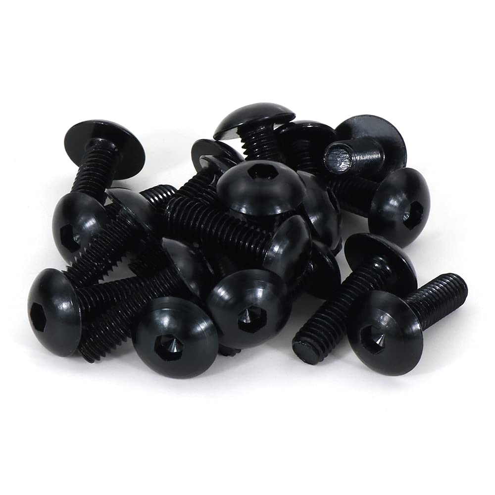 REARACE Motorcycle Universal Motorcycle Fairing Bolt Kits Fit for CRF-R Series, YZ Series, Ninja/ZX Series, GSX/DRZ Series, Fixi