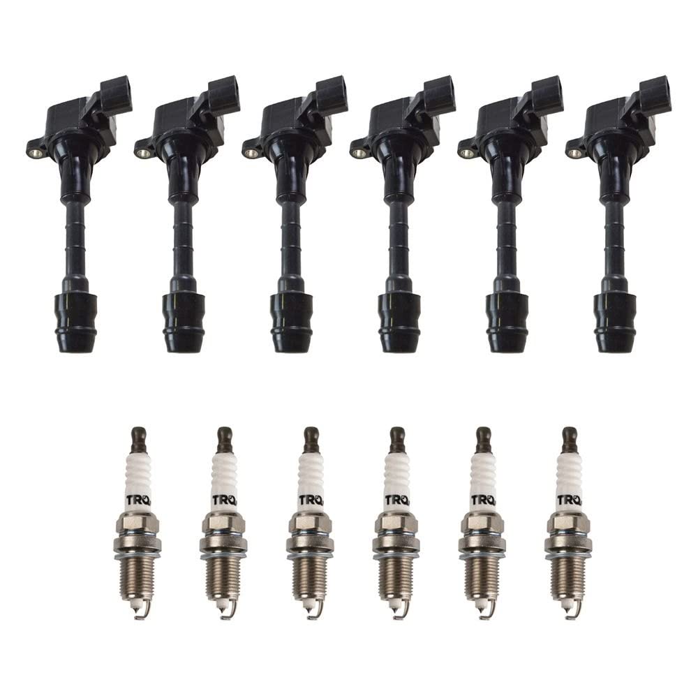 Trq Ignition Kit Ignition Coil Spark Plugs Compatible With 2003-2008 Infiniti Fx35 2003-2006 G35 2006-2008 M35 Nissan 350Z
