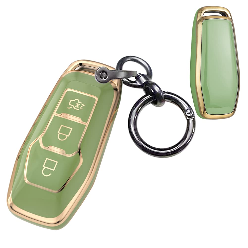 K Lakey Key Fob Cover,Compatible With Ford 5 Buttons Fusion Explorer Escape Edge Mustang F150 F250 F350 F450 F550 Lincoln Mkz Mk