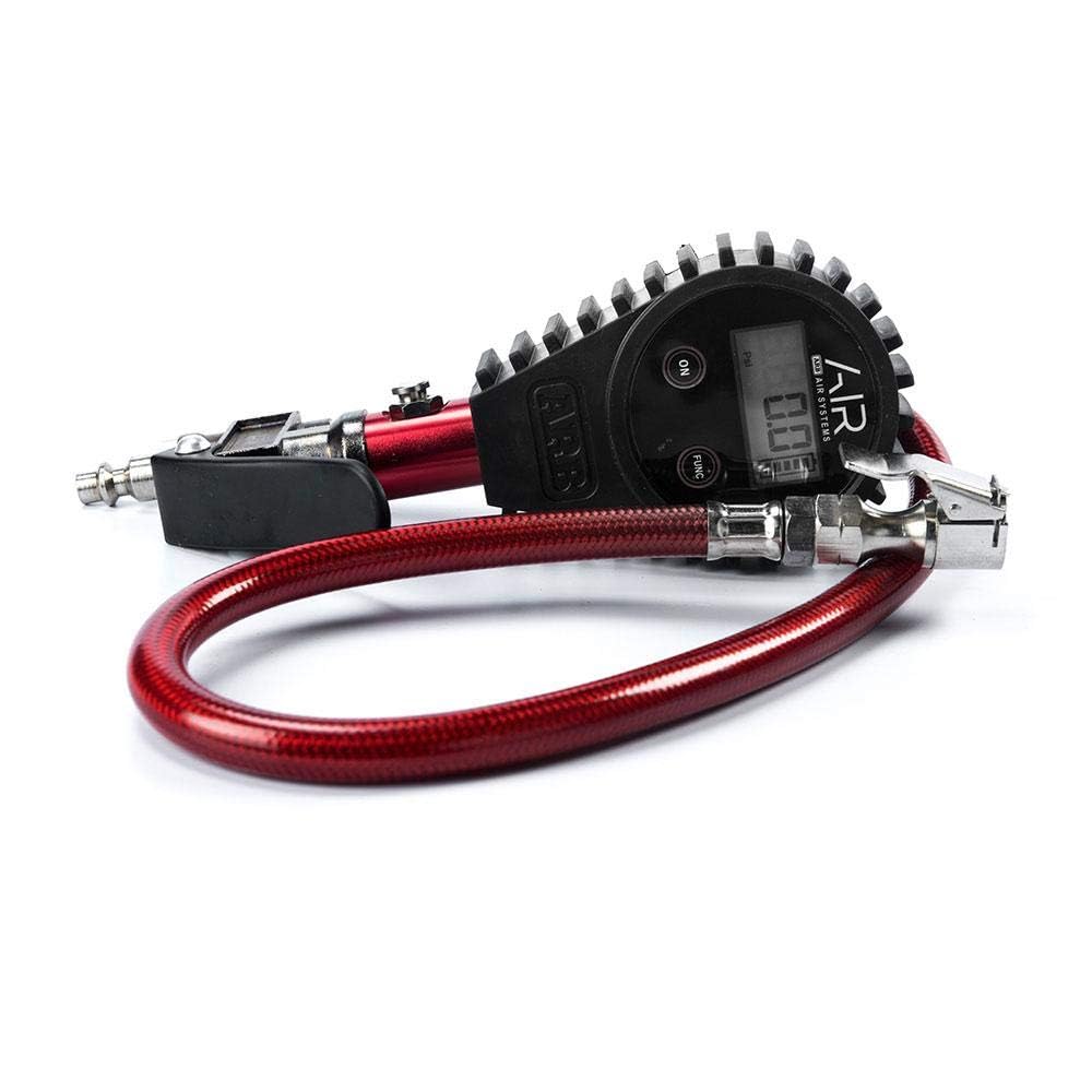 Arb Arb601 Digital Tire Pressure Gauge With Braided Hose And Chuck, Inflator And Deflator 25-75 Psi Readings