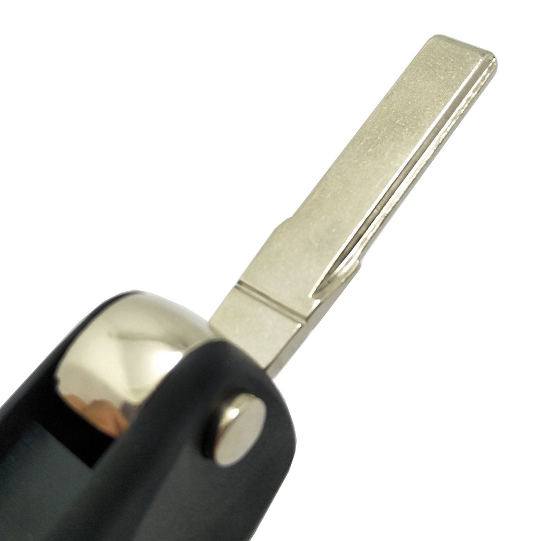 Arruweer Black Replacement Key Fob Shell Case for VW Jetta, Passat, Golf, Beetle, Rabbit, GTI, CC, EOS - 4 Buttons Keyless Entry with Uncut