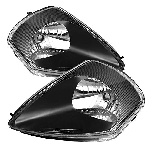 Jdragon Headlight Compatible For Mitsubishi 2000-2005 Eclipse Black Housing Replacement Headlights Gts Gs Gt Spyder