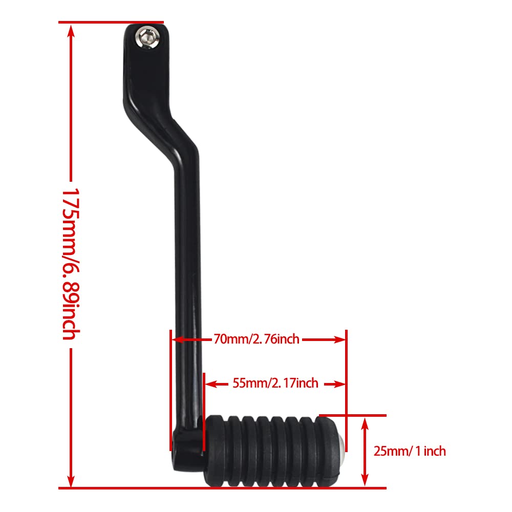 WOWTK Front and Rear Levers w/Shifter Pegs,Heel/Toe Shift Pegs for Harley 1986-2017 FL Softail, 1988-later Touring Road King Roa