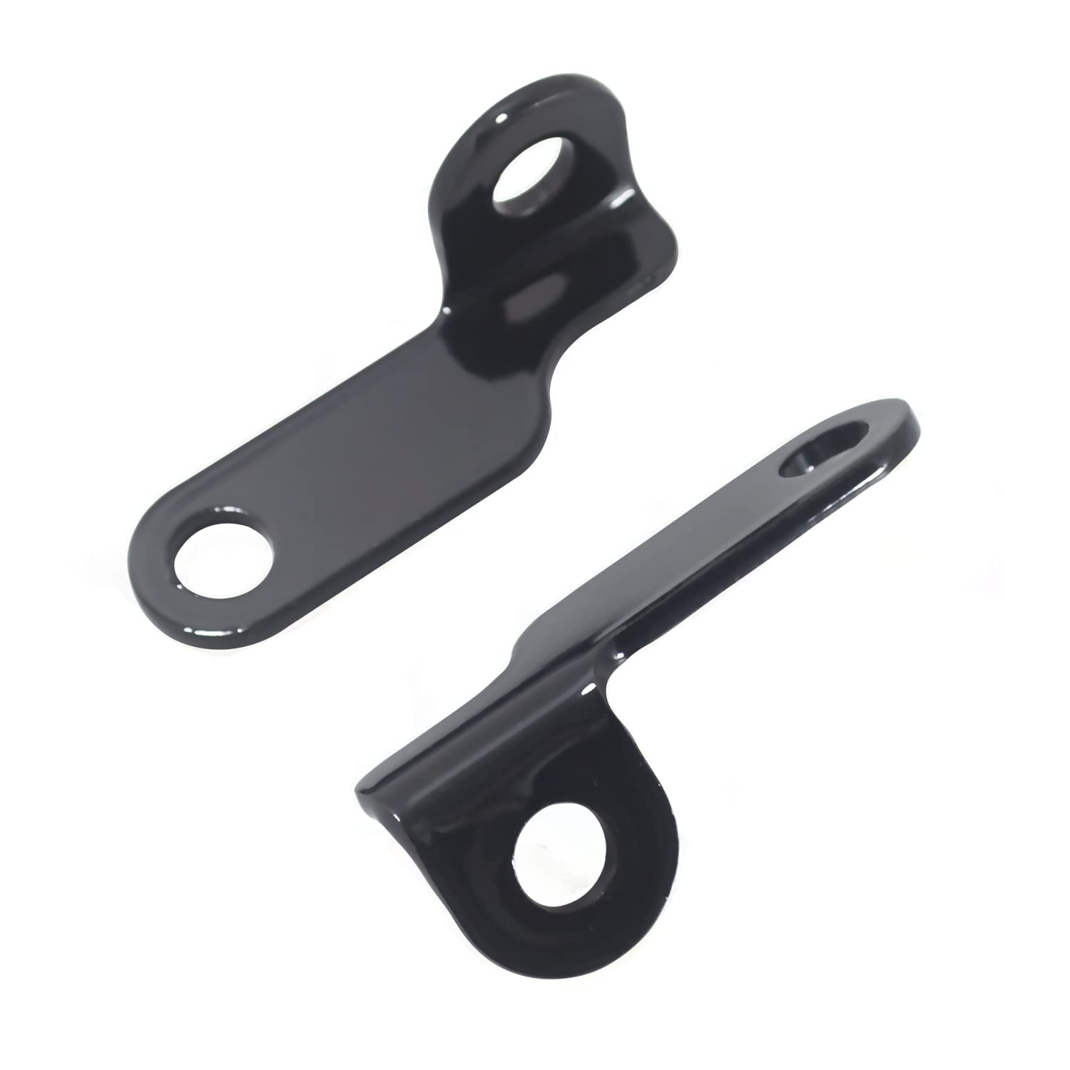 Turn Signal Indicator Relocation Holder Axle Shaft Mount Bracket Compatible With Harley Sportster Xl883 1200 Dyna (Gloss Black)