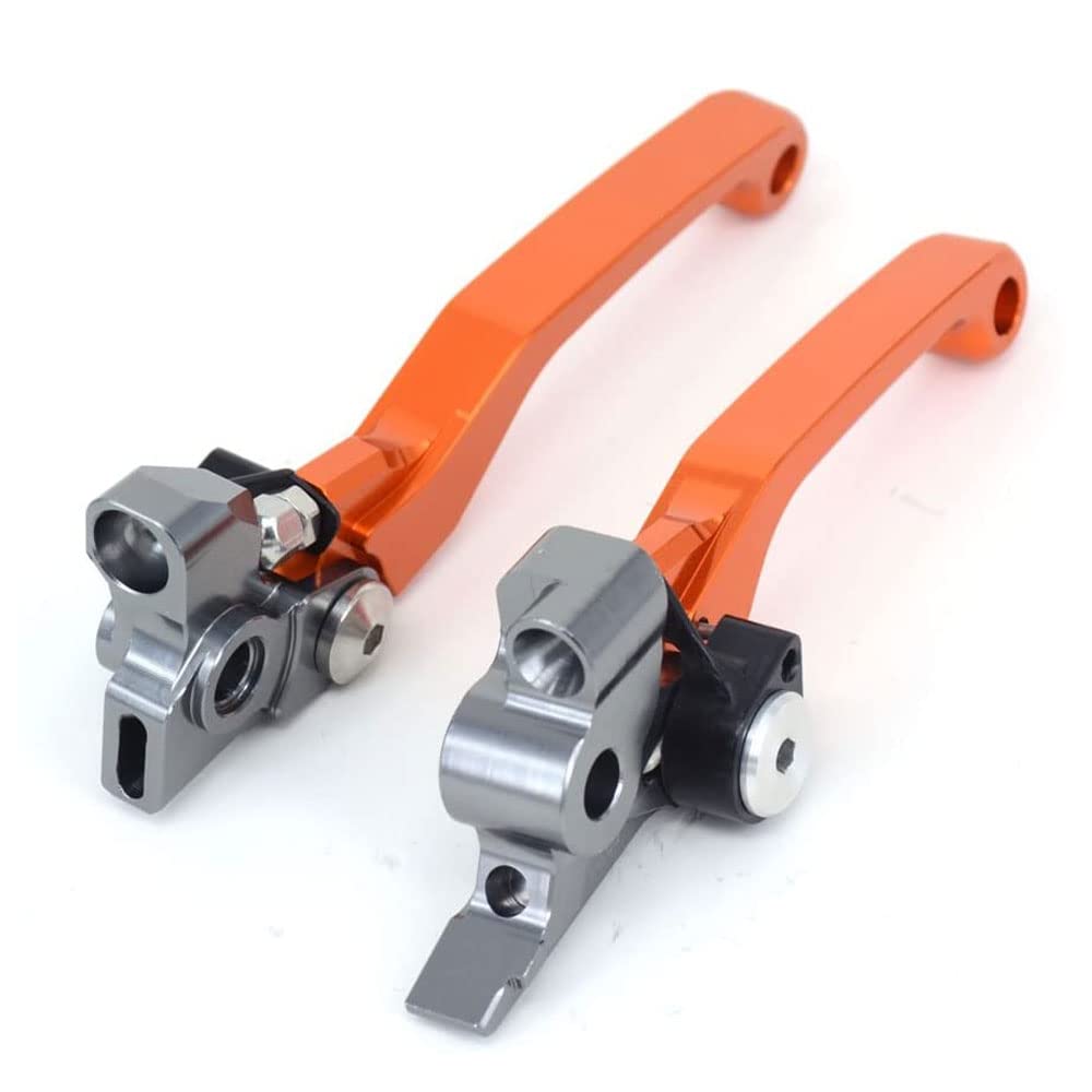 Jfg Racing Dirt Bike Foldable Clutch Brake Levers,Clutch Lever Breakaway Levers For 125 150 250 300 350 450 500 Sx Xc Exc Sxf Excf Xcw Xcf Tpi Xcfw Smr Orange