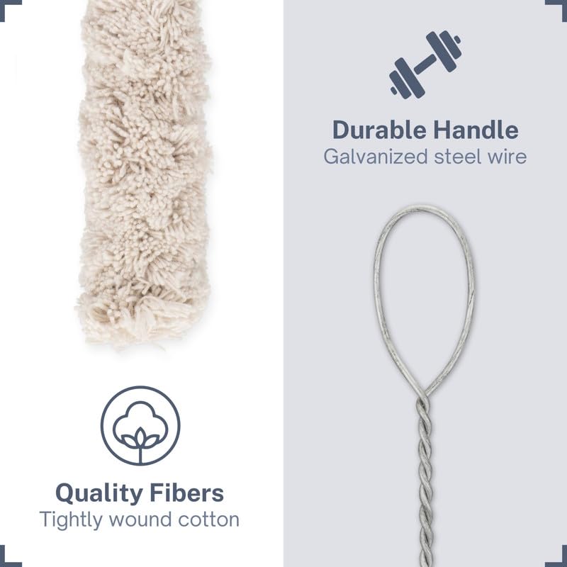 Wenses Tire Lube Brush Applicator Swab (3-Pack), 11.5'' Length, Includes Tread Depth Gauge