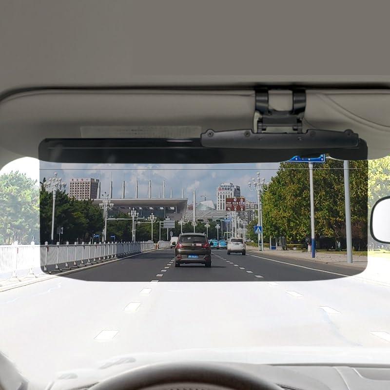 Car Visor Extender Sun Blocker Polarized Sun Visor Extender Anti-Glare Car Visor Extension for Night Driving, Universal Angle Ad