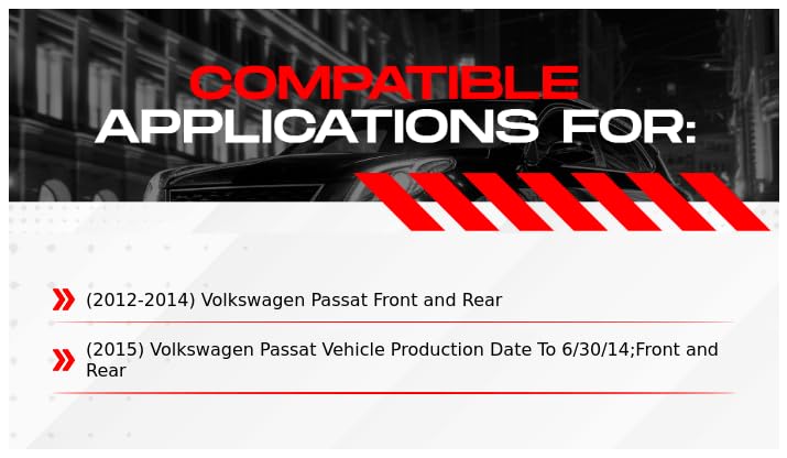 R1 Concepts Front And Rear Brakes And Rotors| Front And Rear Ceramic Brake Pads And Rotors Kit| Fits 2012-2015 Volkswagen Passat
