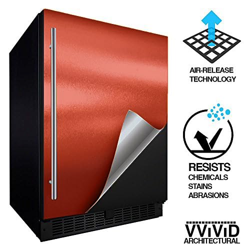 Vvivid Copper Satin Chrome Vinyl Wrap Stretch Conform Diy Easy To Use Air-Release Adhesive (6Ft X 5Ft)