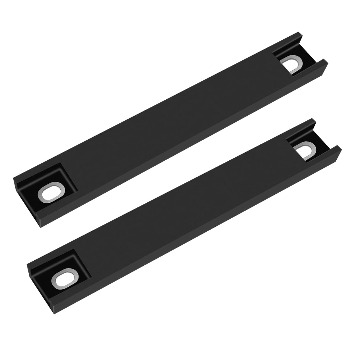 WFPOWER 2 Pack Magnetic License Plate Holder, Rubber Coated, 20.5cm x 3cm, Black, Model KF-1003182K, Scratch-Free for Cars and Trucks