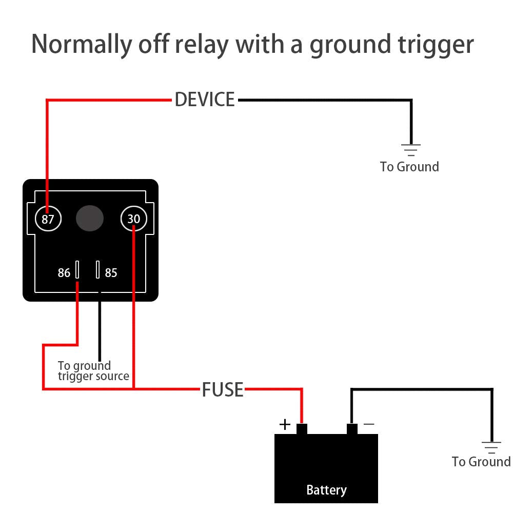Irhapsody 120Amp 12V Continuous Duty Relay, 4-Pin Spst High-Current Starter Relay