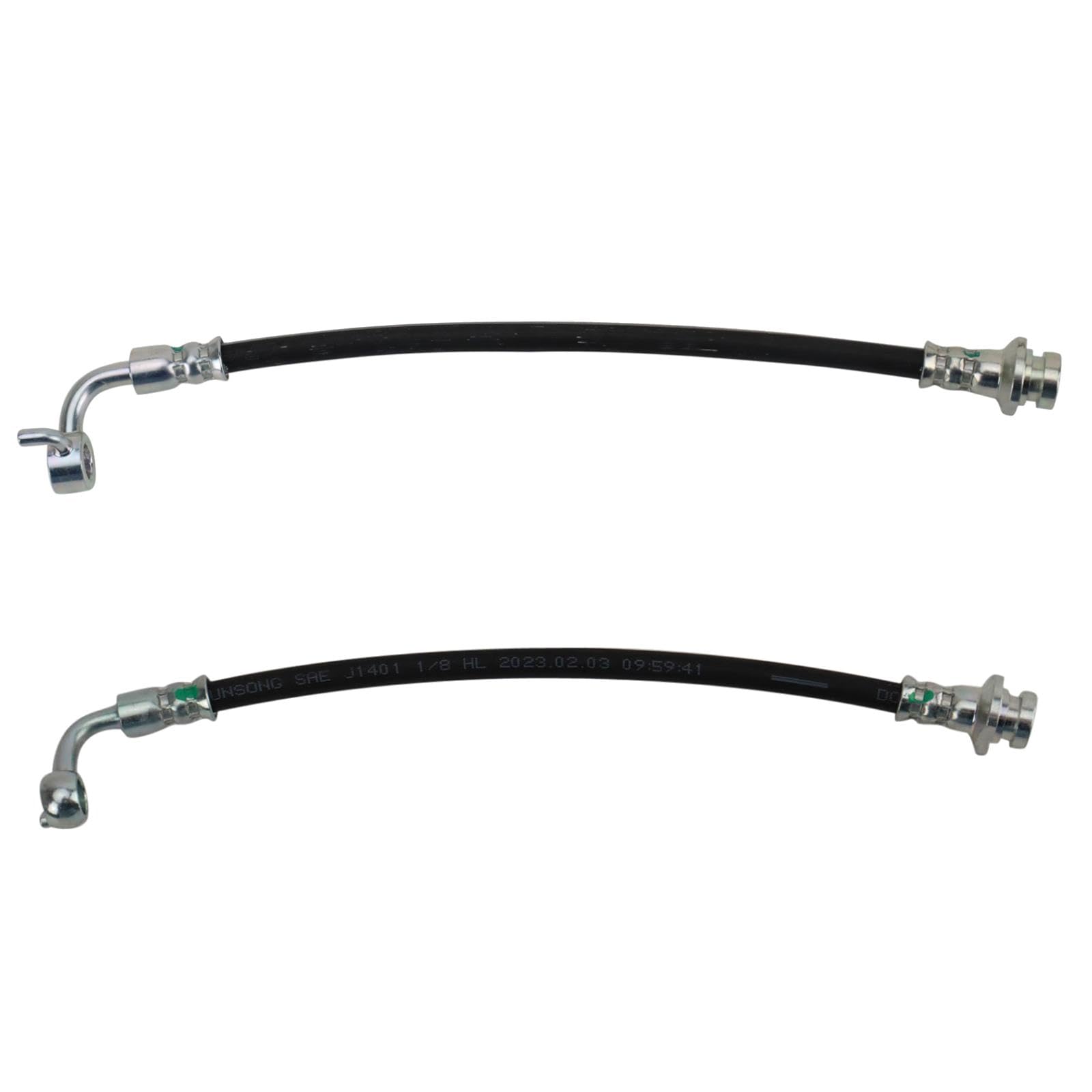 Trq Rear Brake Hose Set Compatible With 2011-2012 Infiniti G25 2007 G35 2008-2012 G37 2006-2010 M35 M45 2015 Q40 2014-2015 Q60