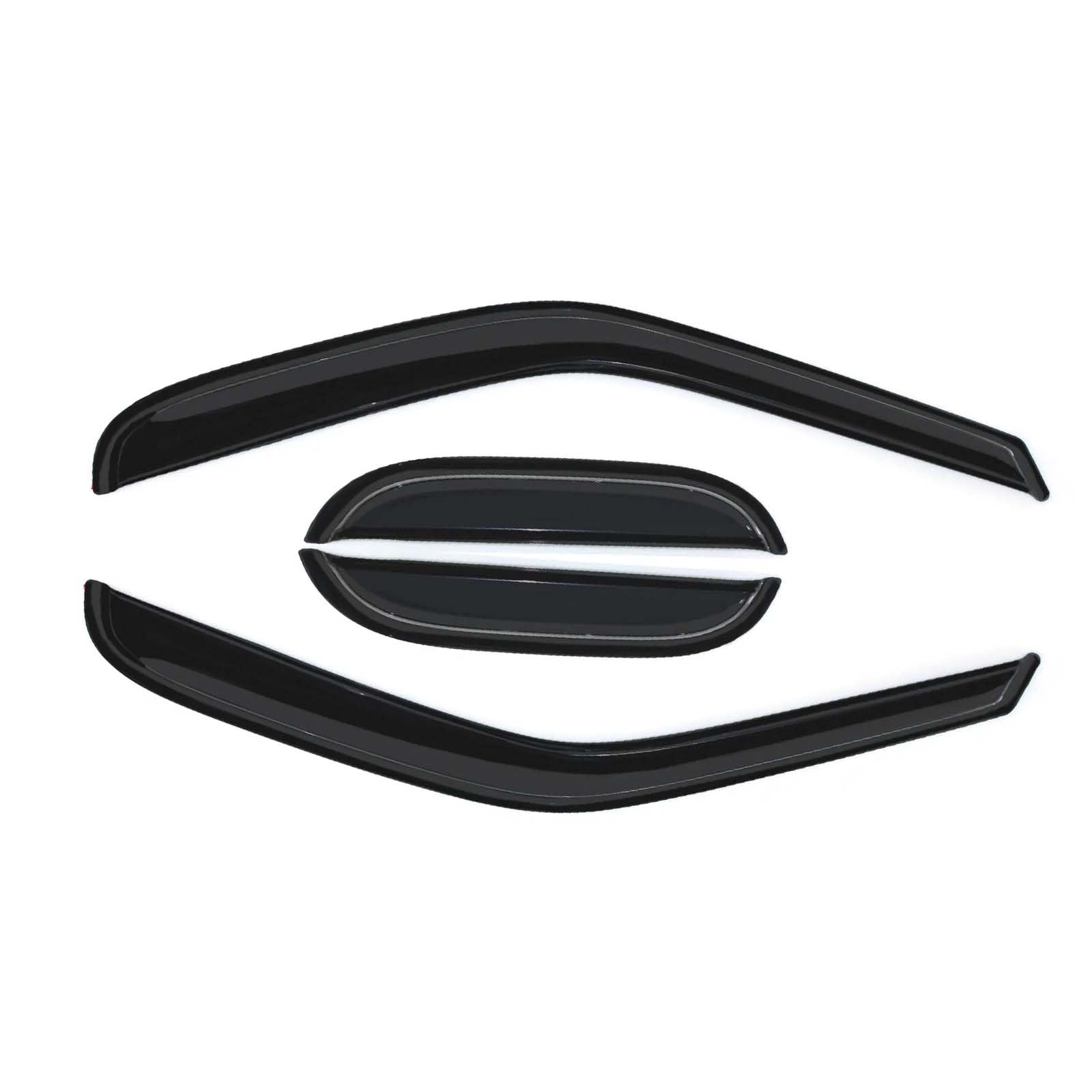 Gldifa Wind Deflector Compatible With 1997-2003 Ford F150 97-99 F250 Light Duty Super/Extended Cab Sun Rain Guards Window Visors