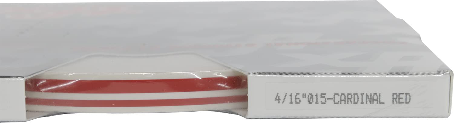 Universal Tfx 0004015 - Auto Customizing Dual Pinstripe - 4/16'' X 150' (1/8 Stripe, 1/16'' Gap, Then 1/16 Stripe) - 015-Cardina