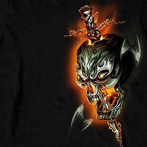 Hot Leathers Mens Motorcycle Powersports Base Layer Tops, Black, X-Large Us