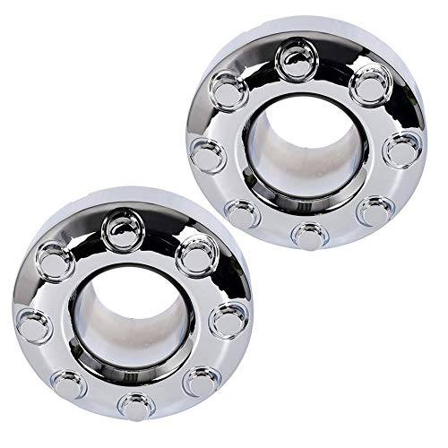 PIT66 Wheel Center Cap, Compatible with 05-18 Ford F350 F-350 Dually Pickup Truck 2 PCS Chrome Open Front 4x4 Wheel Center Hub C