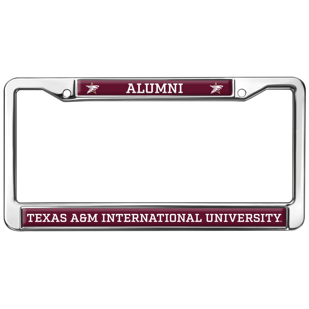 Texas A&M International University Alumni Full Size Standard License Plate Metal Frame