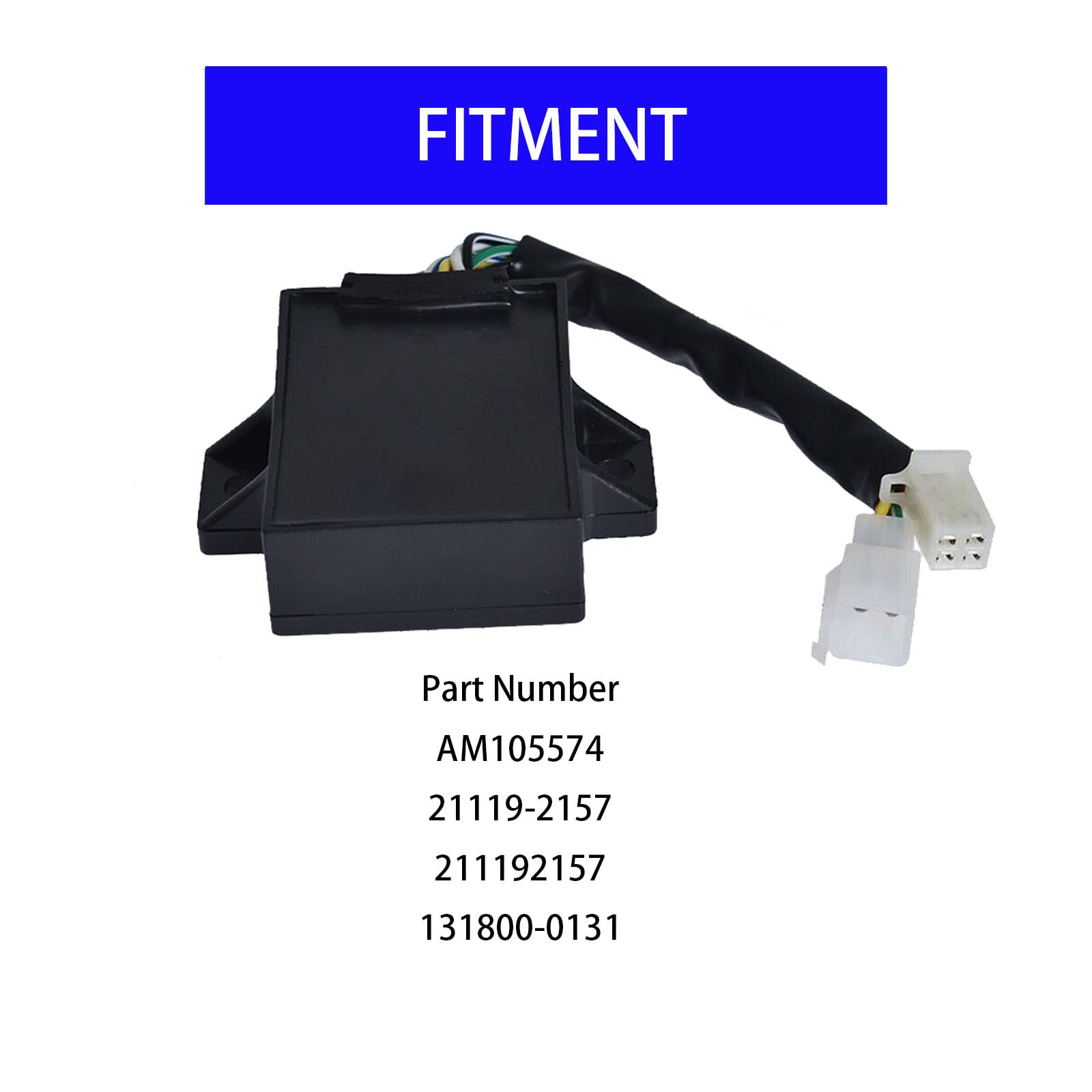 Cdi Igniter Ignition Box Am105574 Replacement For John Deere 325 335 345 425 445 Lx172 Lx173 Lx176 Lx188 Lx279 F725 F911 Kawasaki Mule Fd501V Fd590V Fd611V Fd620D Fd661D 21119-2157 211192157