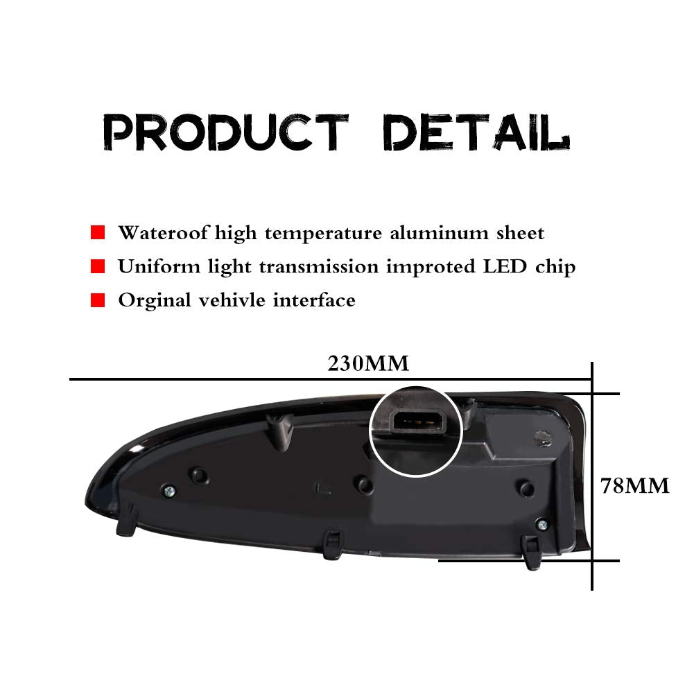 Gtinthebox For 2003 2004 2005 2006 2007 Ford F250 F350 F450 F550 F650 Super Duty And 2000-2005 Ford Excursion Smoked Lens Led Si