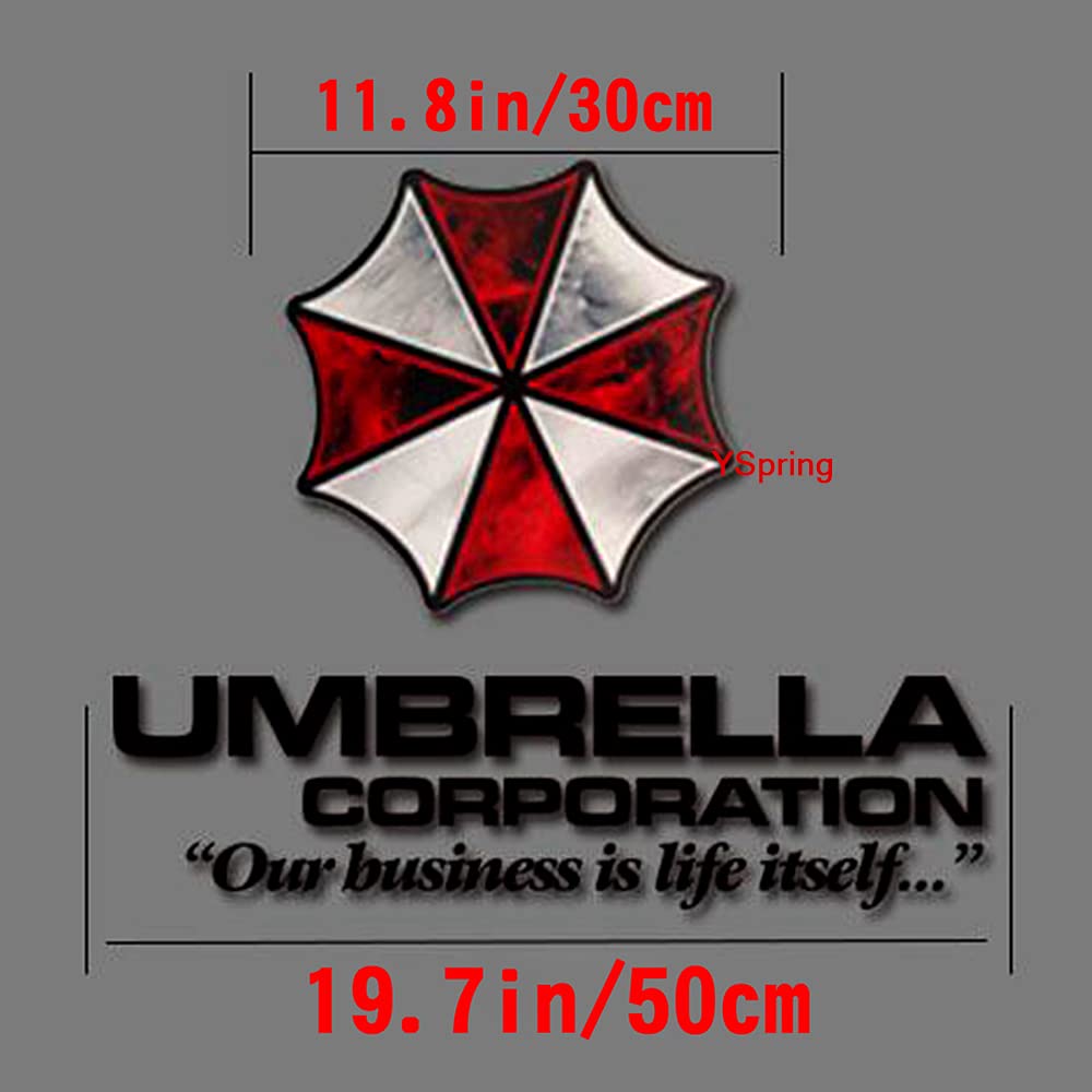 Hinscr Reside Nt Evi L Car Front Cover Decal Umbrella Corporation Logo Sticker Auto Body Vinyl Sticker For Vehicles(Style K - Bl