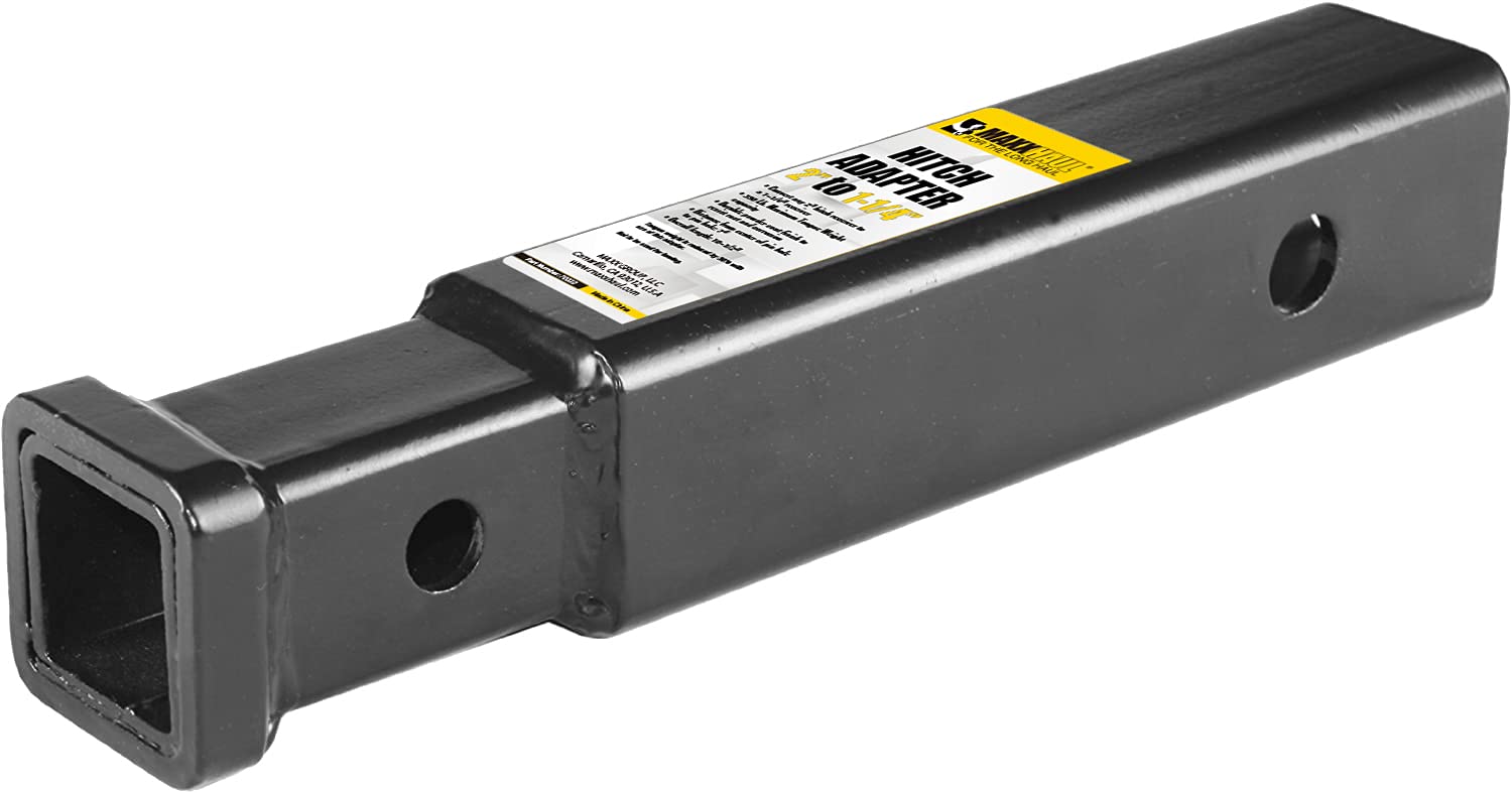 Maxxhaul 70033 2 Inch To 1-1/4 Inch Trailer Hitch Receiver Adapter / Extension