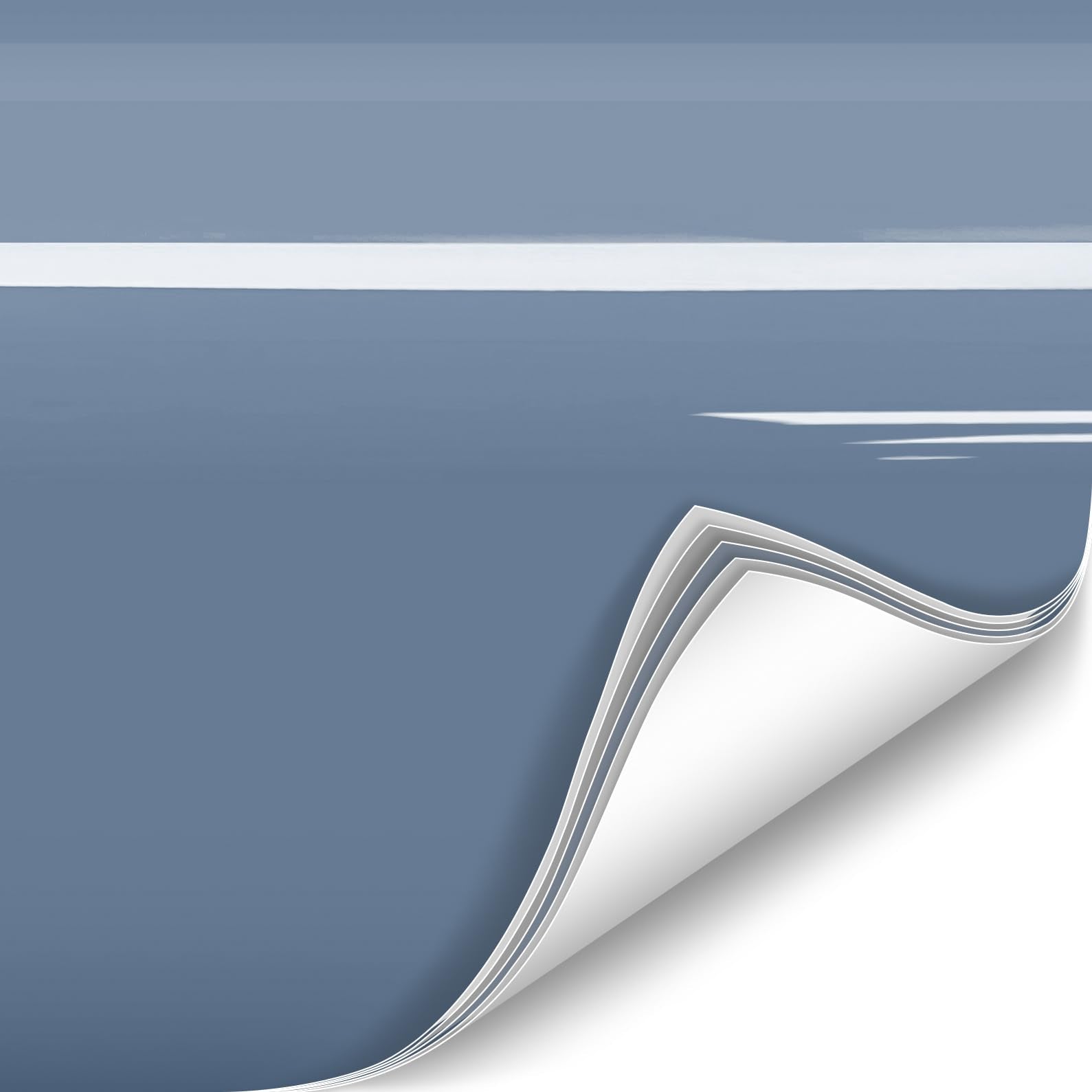 Colorfusion Ppf By Vvivid, Gloss China Blue Dry Apply Ppf Vinyl Car Wrap Roll 6Ft X 5Ft