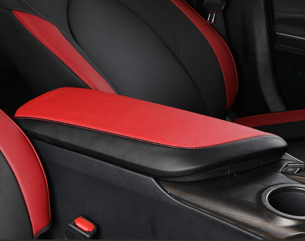 INTgET car center console Armrest cover for 2018 2019 2020 2021 2022 2023 Toyota camry Accessories Interior Leather Arm Rest cov