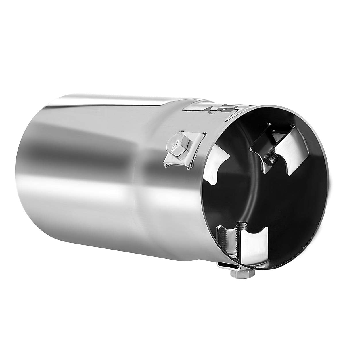 Tritrust Exhaust Tip, 1.75-2.5 Inch Inlet Adjustable, Fit 1.75''/2''/2.25''/2.5'' Outer Diameter Tailpipe, 3'' Outlet 6'' Long M