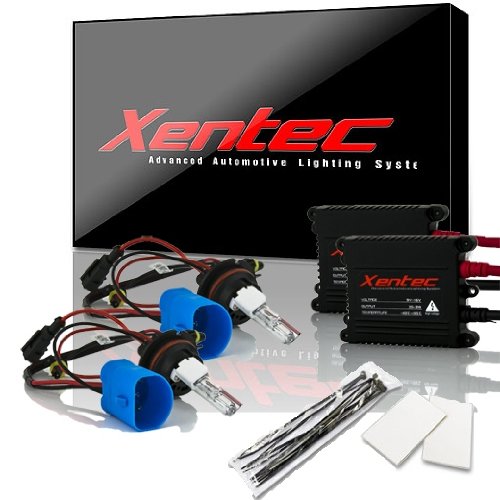 Xentec 9007 (HB5) Hi/Lo Green HID Xenon Bulb Bundle with 55W EP Alloy Slim Ballast (high Beam Halogen)
