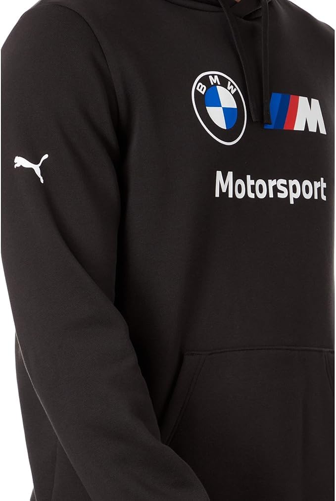 Puma Men'S Bmw M Motorsport Essentials Fleece Hoodie, Black, Xx-Large