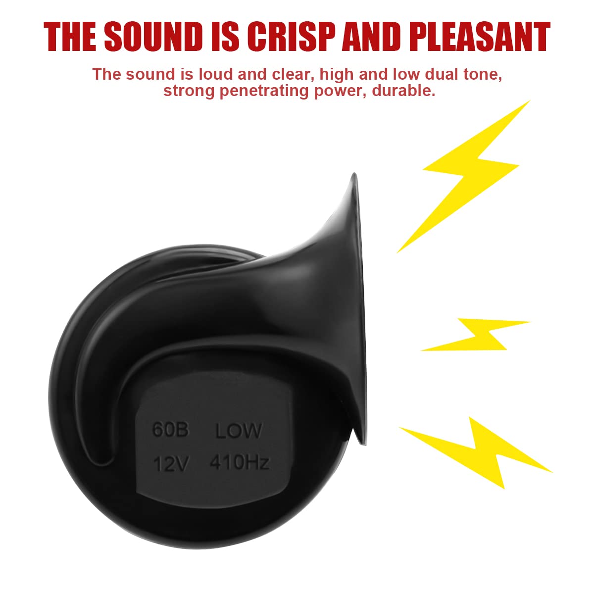 Super Loud Train Horns, Car Waterproof Durable Air Electric Snail Horn, 12V Raging Sound Air Horns Replacement Kit, Automotive A