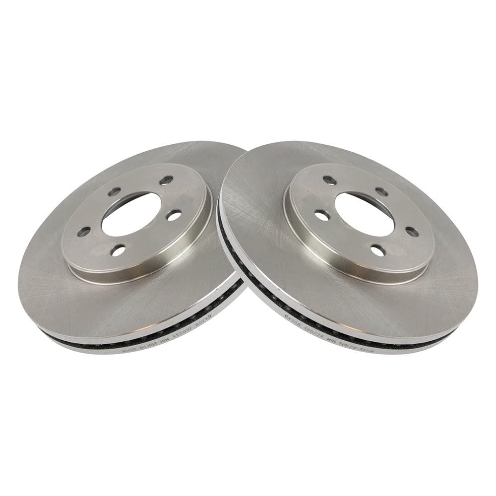 Trq Front Brake Rotors Set Vented Compatible With 2003-2011 Ford Crown Victoria Lincoln Town Car Mercury Grand Marquis 2003-2004