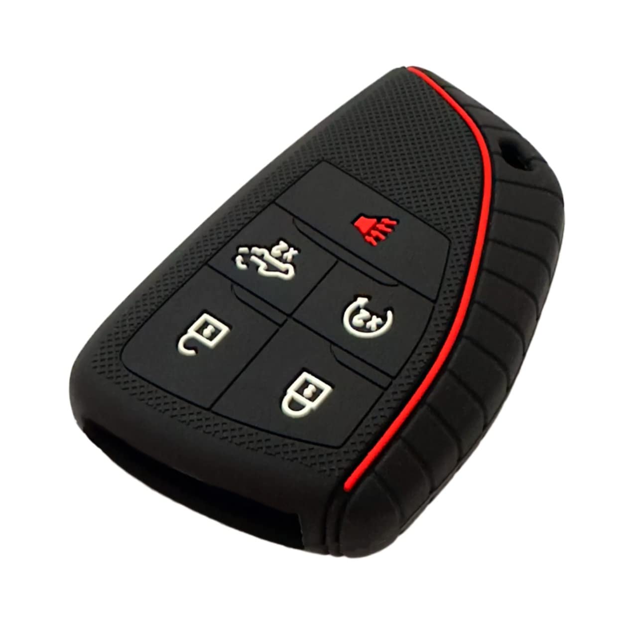 Reprotecting Silicone Rubber Key Fob Cover Compatible With 2022 2023 2024 Chevrolet Silverado 1500 Gmc Sierra 1500 2500Hd 3500Hd