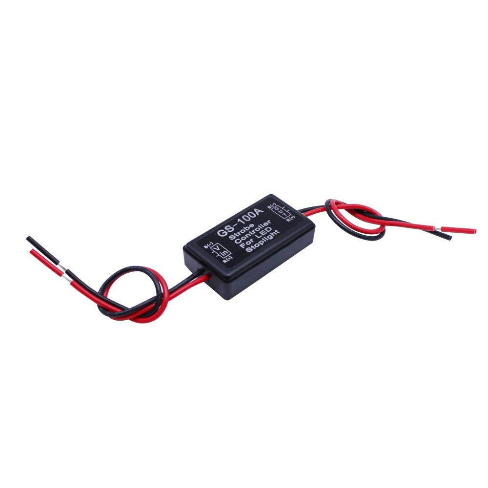 Huiqiaods Flash Strobe Controller For Led Brake Light Tail Stop Light Auto Car 12-24V Led Brake Flasher Stop Light Strobe Flashe