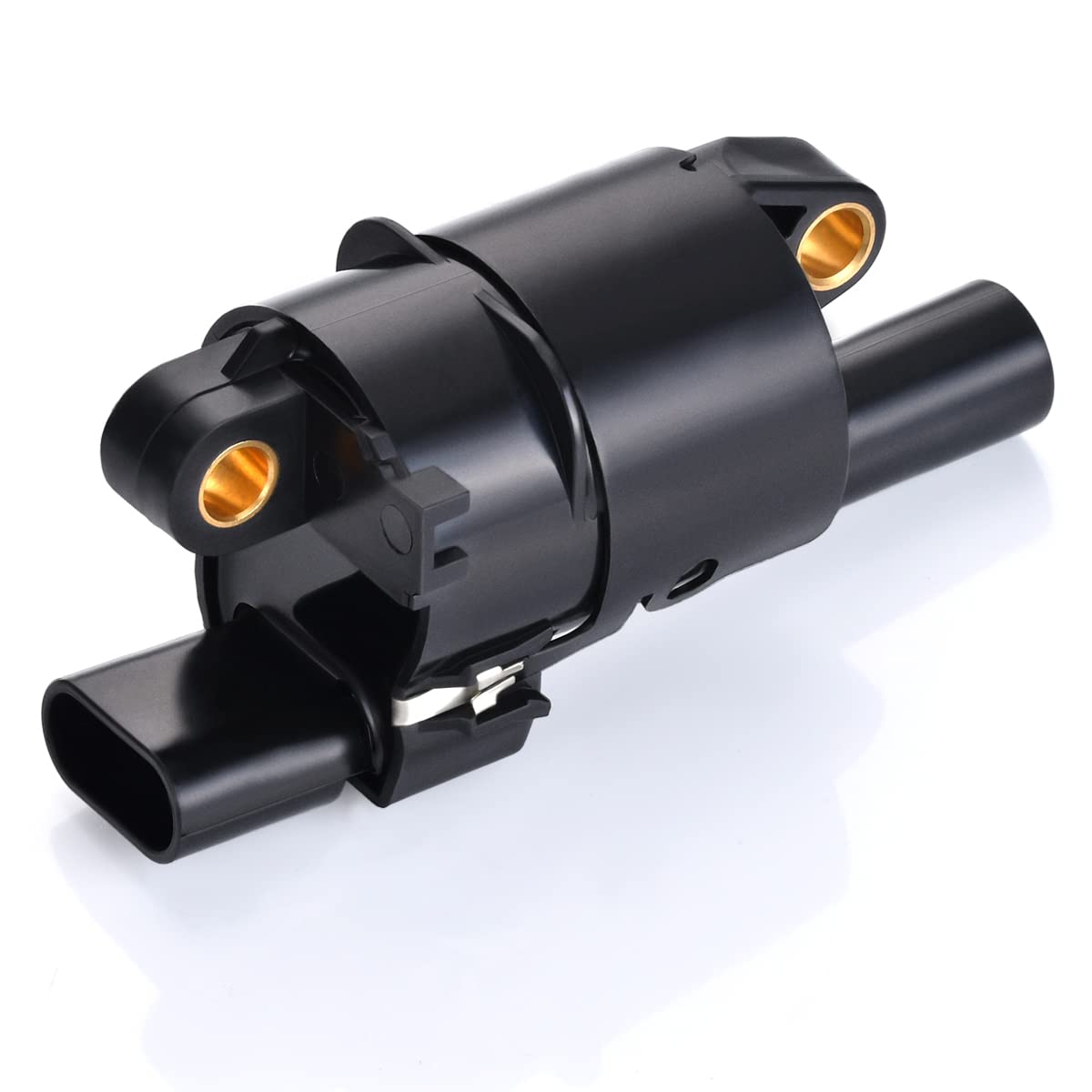 MAS Set of 8 Square Ignition Coil & 8 Iridium Spark Plug & 8.5mm Red Wire Set Compatible with Chevy Cadillac GMC Suburban Silver