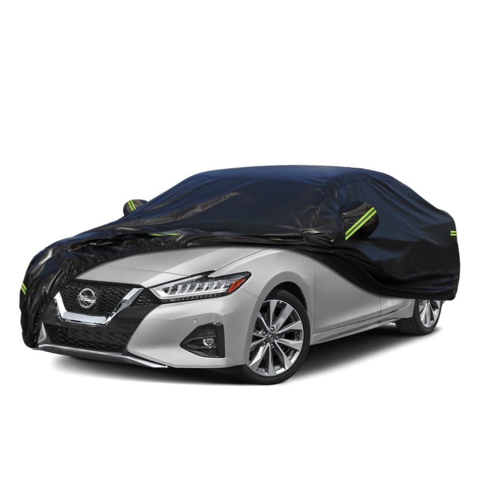 Kaugung 7 Layers Car Cover Custom Fit Nissan Maxima From 1988 To 2025, Outdoor Waterproof All Weather Sun Rain Dust Snow Protect