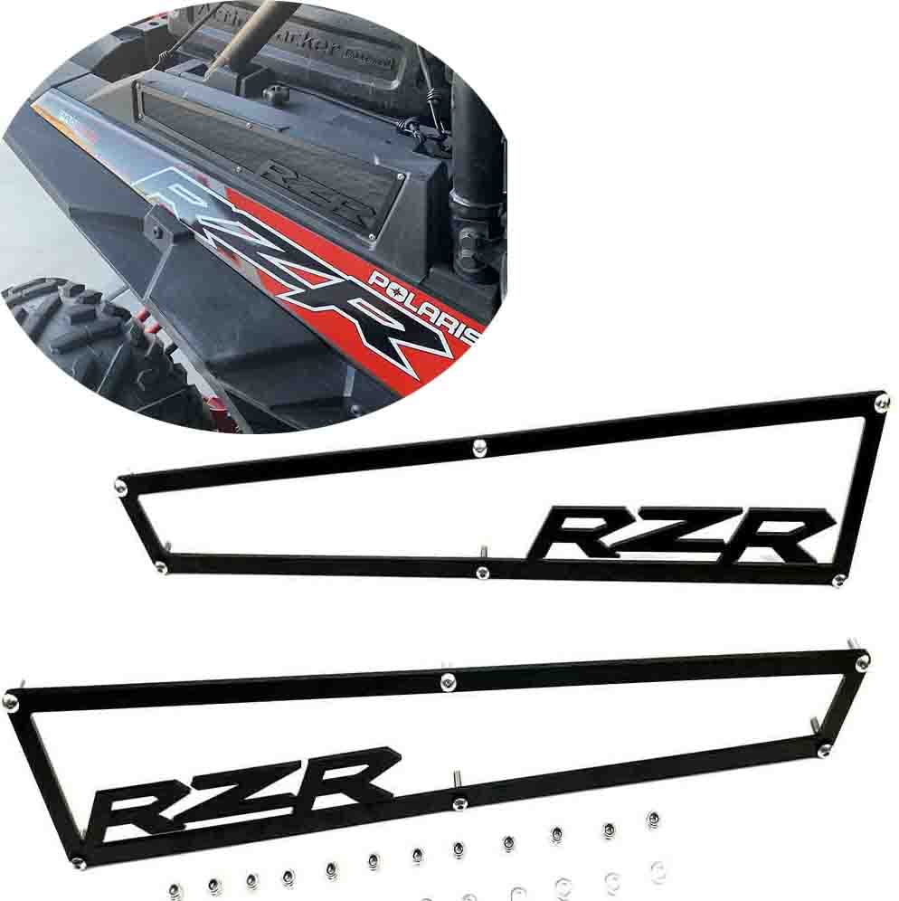2014-2018 Polaris RZR XP 1000 XP4 1000 & Turbo Side Vent Covers Includes Stainless Steel Hardware''Anodized Black Aluminium''1 P