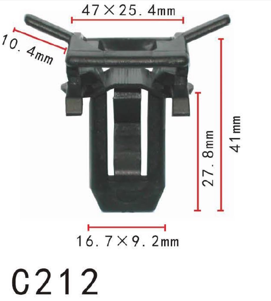 Autobahn88 Retainer Clip For Windshield Weatherstrip, Compatible With Gm, A&G Models 1988-78 (Oem: 20058837) (Pack Of 20)