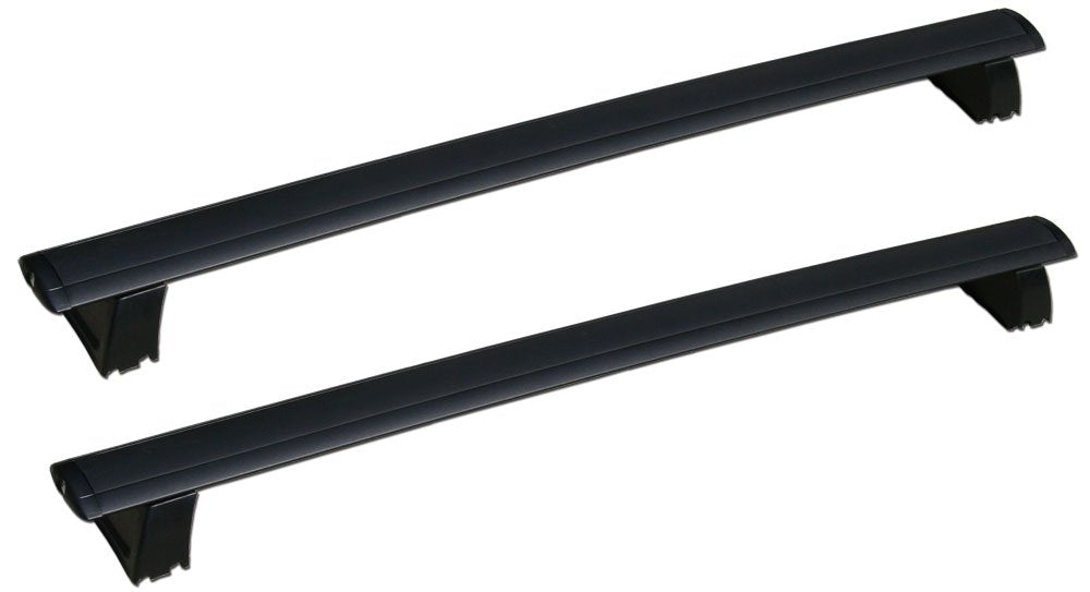 BRIGHTLINES Roof Racks for 2011-2021 Jeep Grand Cherokee, Aluminum, Silver, Compatible with Grooved Side Rails, Model BL150010