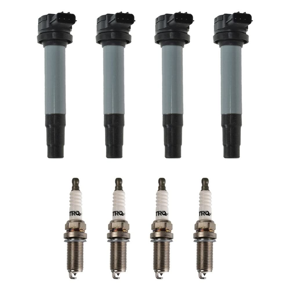 Trq Ignition Kit Ignition Coil Spark Plugs Compatible With 2000-2002 Nissan Sentra