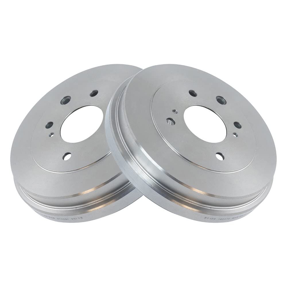Trq Rear Brake Drum Pair Set For 2009-2014 Nissan Cube / 2007-2012 Nissan Sentra / 2007-2012 Nissan Versa