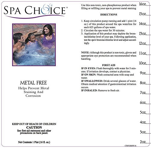 Spachoice 472-3-1001-02 Metal Gone For Spa Hot Tub, 1-Pint, 2-Pack