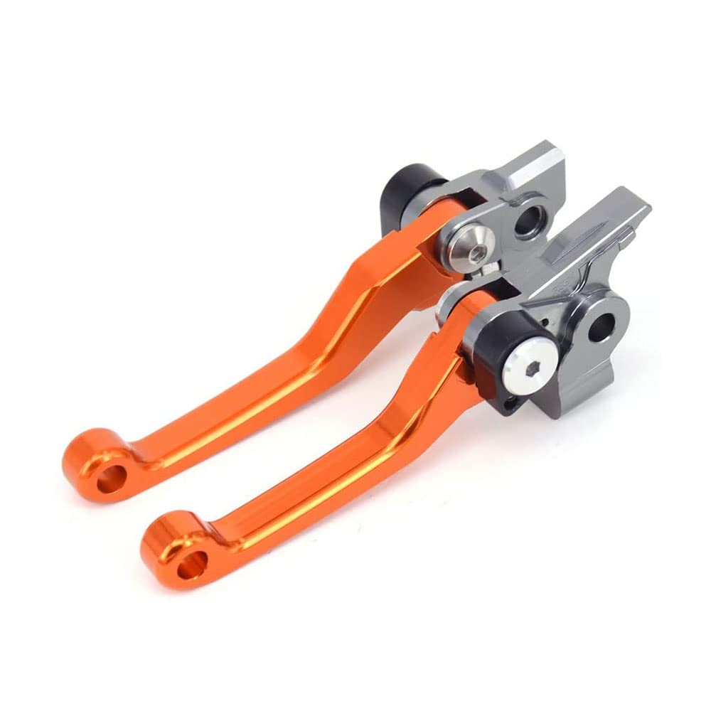 Jfg Racing Dirt Bike Foldable Clutch Brake Levers,Clutch Lever Breakaway Levers For 125 150 250 300 350 450 500 Sx Xc Exc Sxf Excf Xcw Xcf Tpi Xcfw Smr Orange
