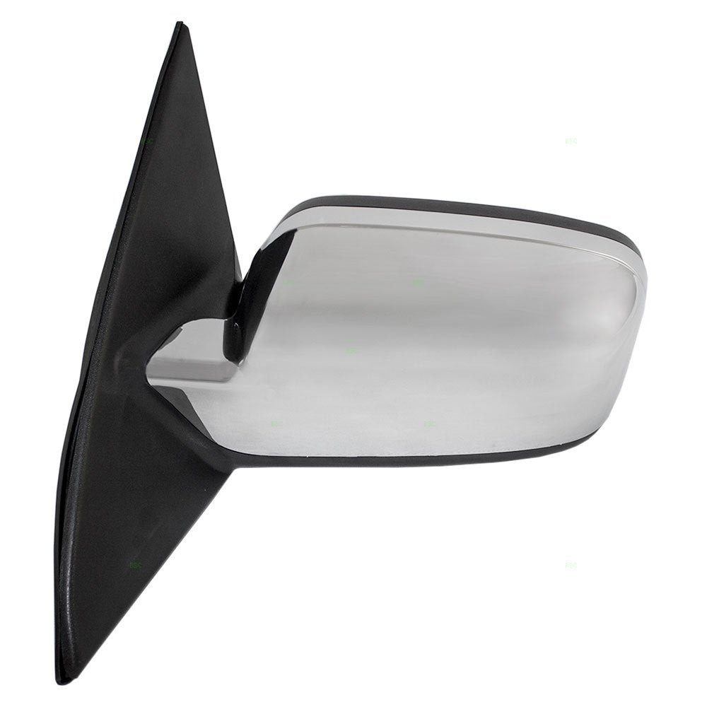 Replacement Drivers Power Side View Mirror Heated Memory Puddle Lamp Black Base W/Chrome Cover Compatible With 07-10 Mkz