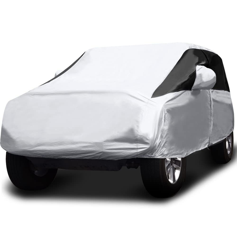 Titan Premium Multi-Layer Peva Car Cover For Wrangler 4-Door Suvs 164-184''. Waterproof, Uv Protection, Anti-Scratch Protective
