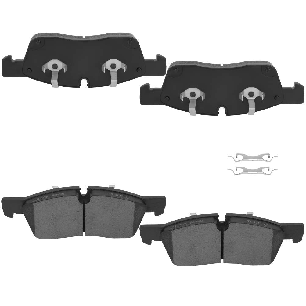 SCITOO Disc Brake Pads Kits D1629-8856 Ceramic Front Brake Pads Set Fit For Dodge For Durango 2017-2020,For Jeep For Grand Chero