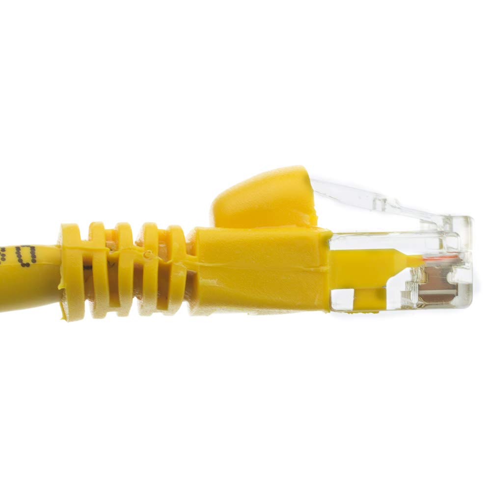 Cablewholesale Cat6 Ethernet Cable, 24Awg, Rj45 Gold Plate Connector, 4 Pair Stranded Copper, Snagless Molded Boot Unshielded Tw