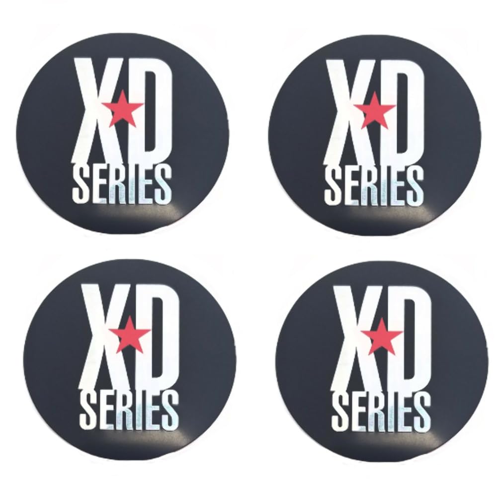 4 Pack Kmc Xd Monster 778 Black Cap Replacement Sticker