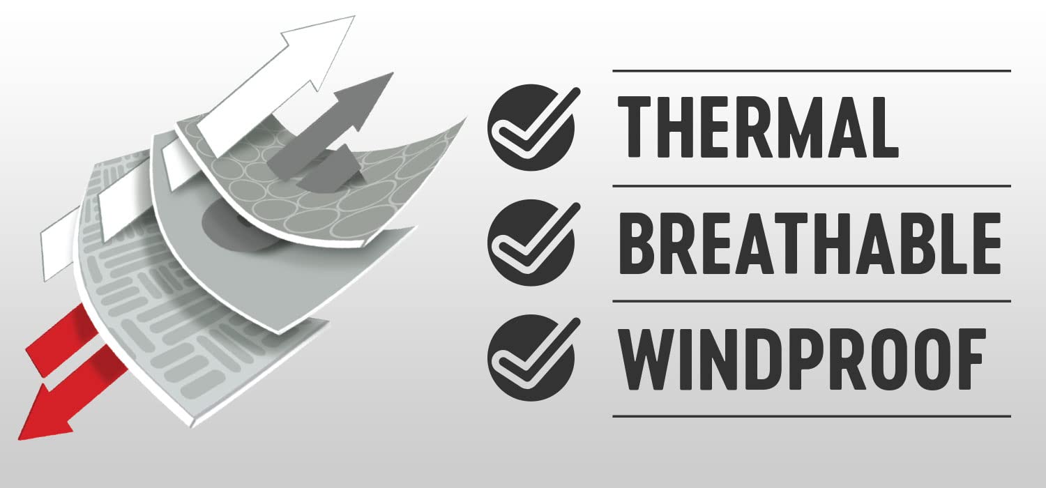 Noru Insulated Full Heat Balaclava Windproof Breathable Base Layer Cold Season Snowmobile Motorcycle Atv Utv Riding Black